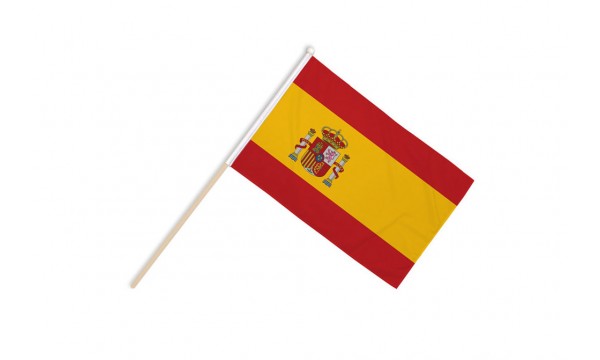 Spain Crest Hand Flags